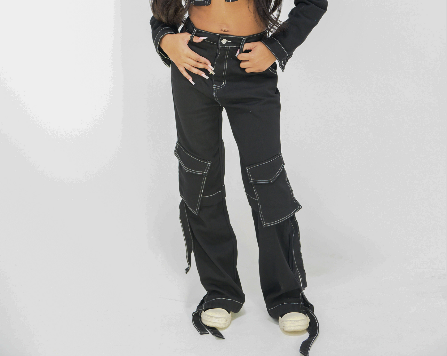 ND Black Oversized Pocket Cargo Pants
