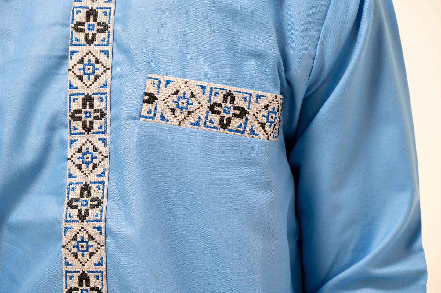 ND Embroidered Boubou in blue (2pc)
