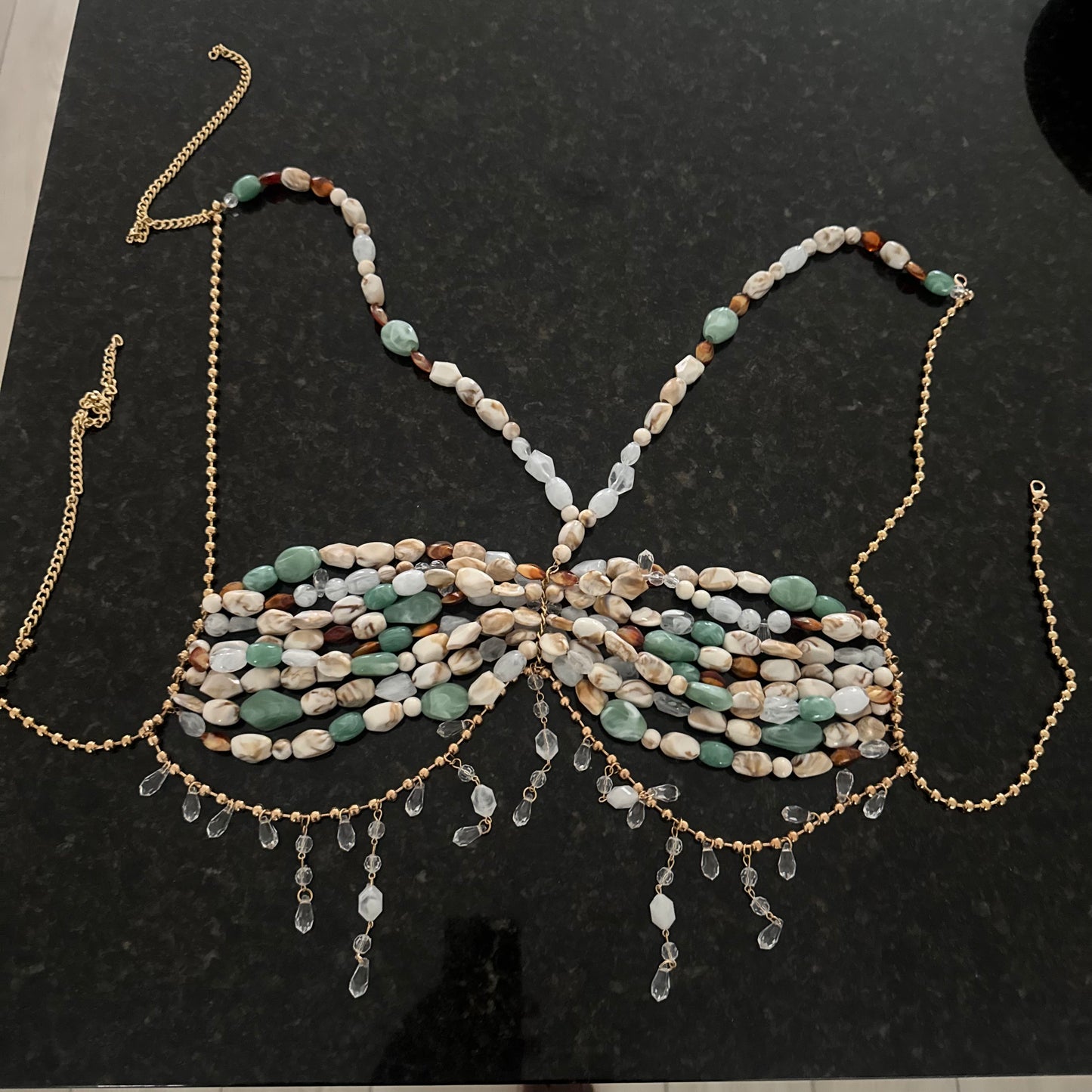 Celestial Tide Beaded Bra