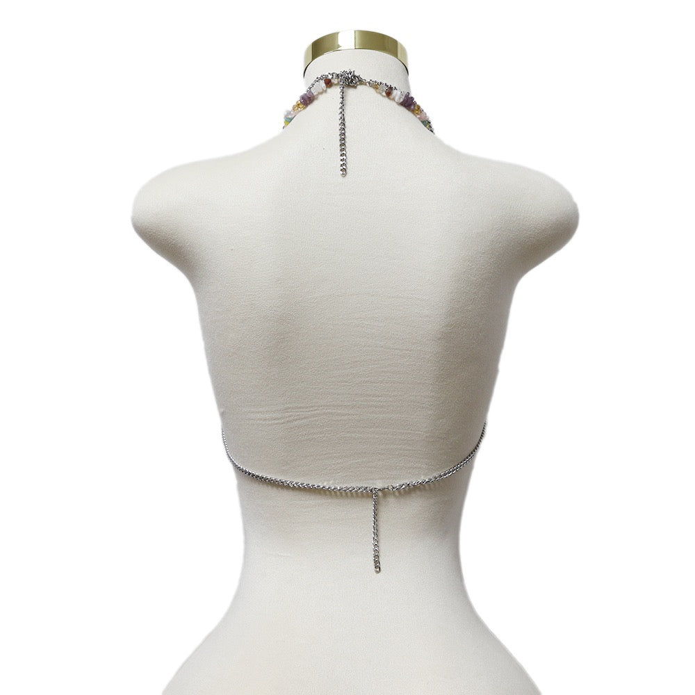 Riviera Beaded Halter Top