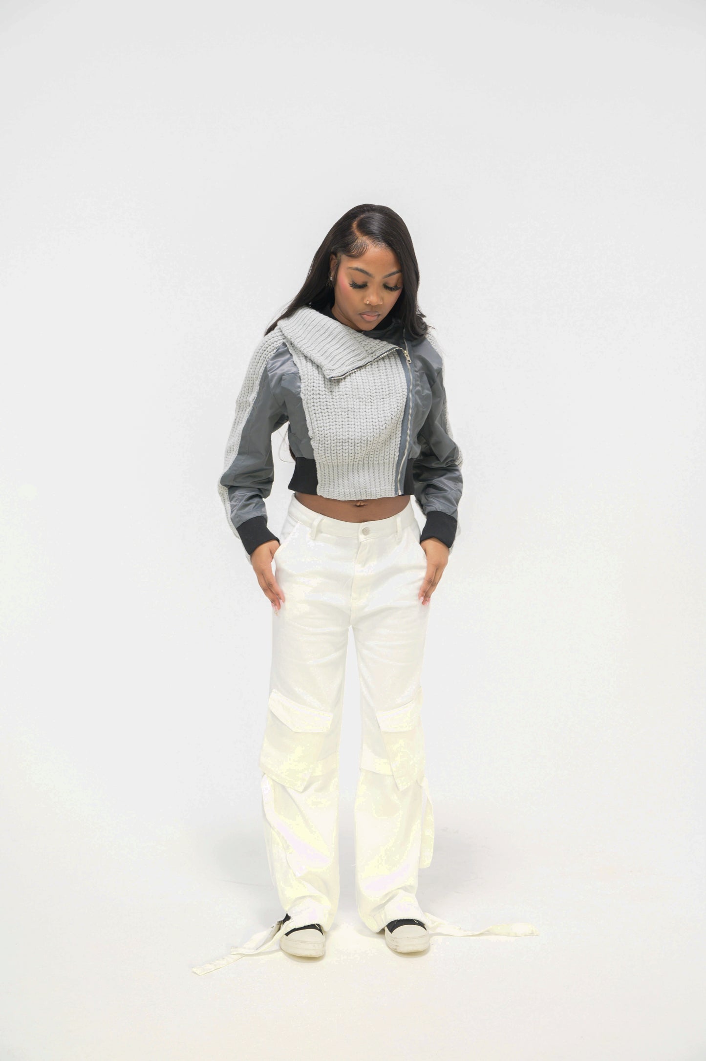 ND Wool Knit Nylon Sweater