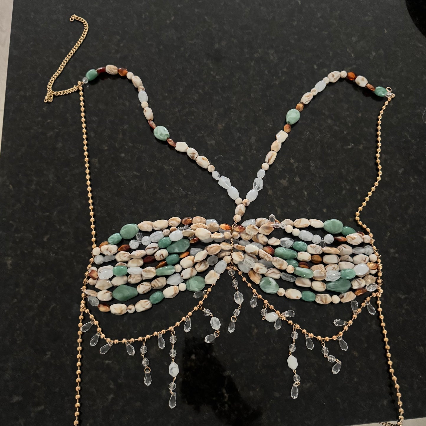 Celestial Tide Beaded Bra