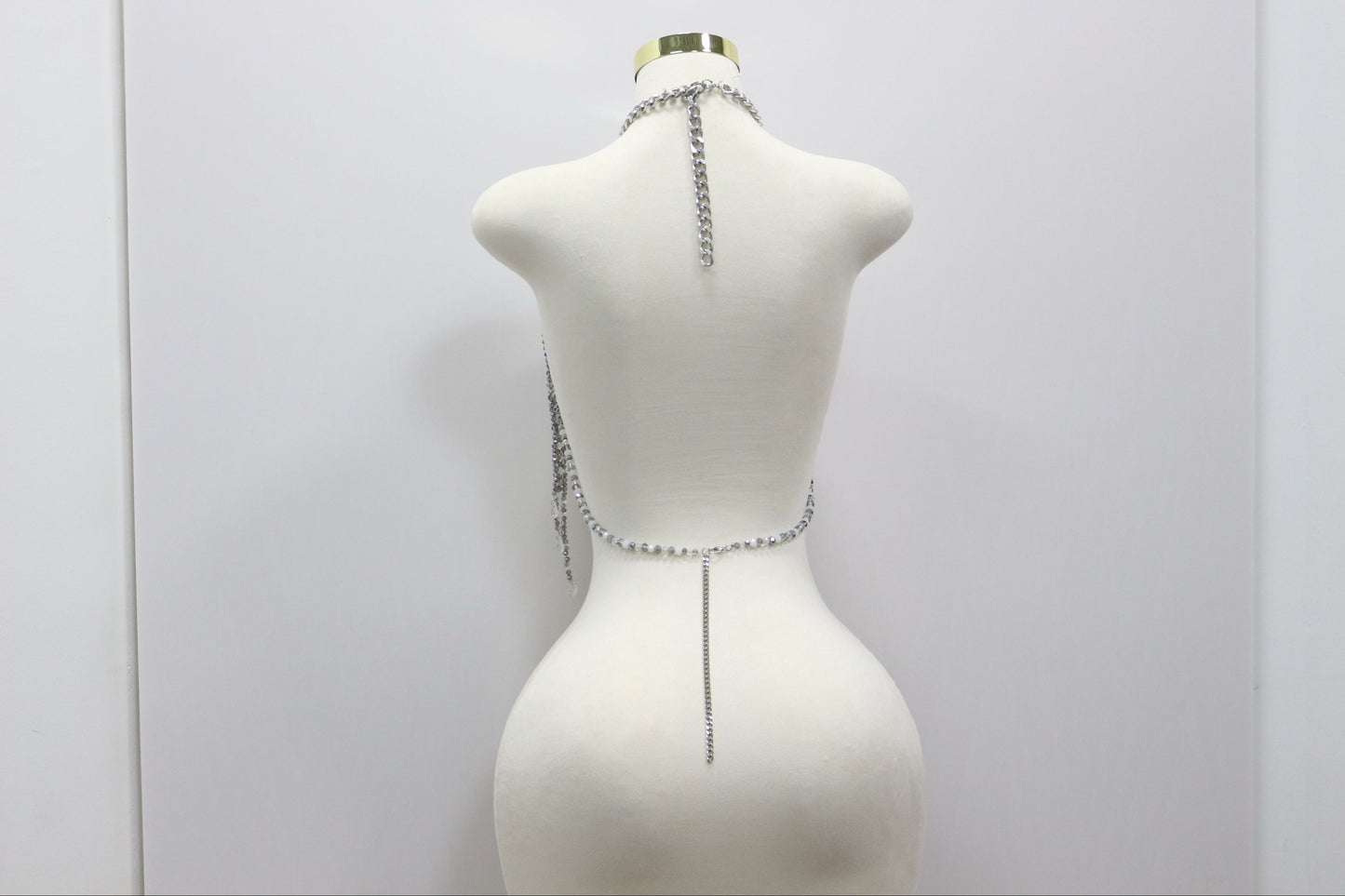 Lumina Crystal Halter Top