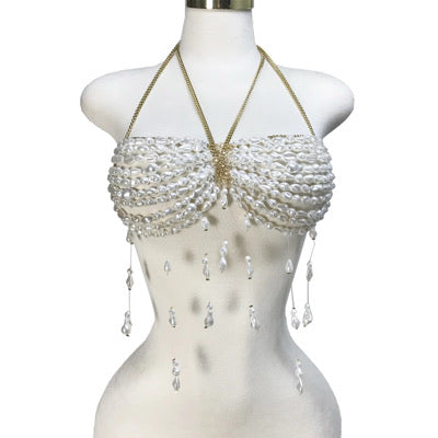 Nacré Beaded Top