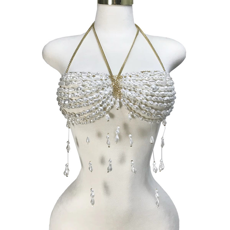 Nacré Beaded Top