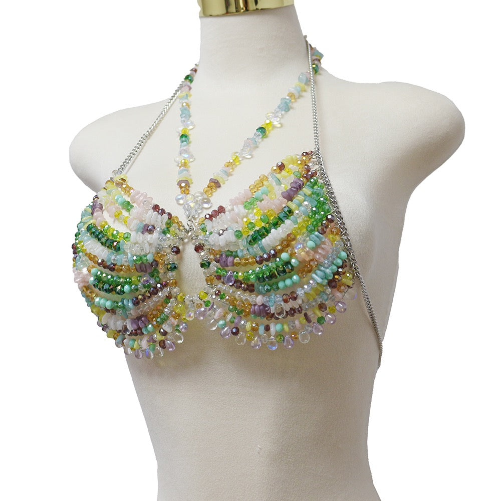 Riviera Beaded Halter Top