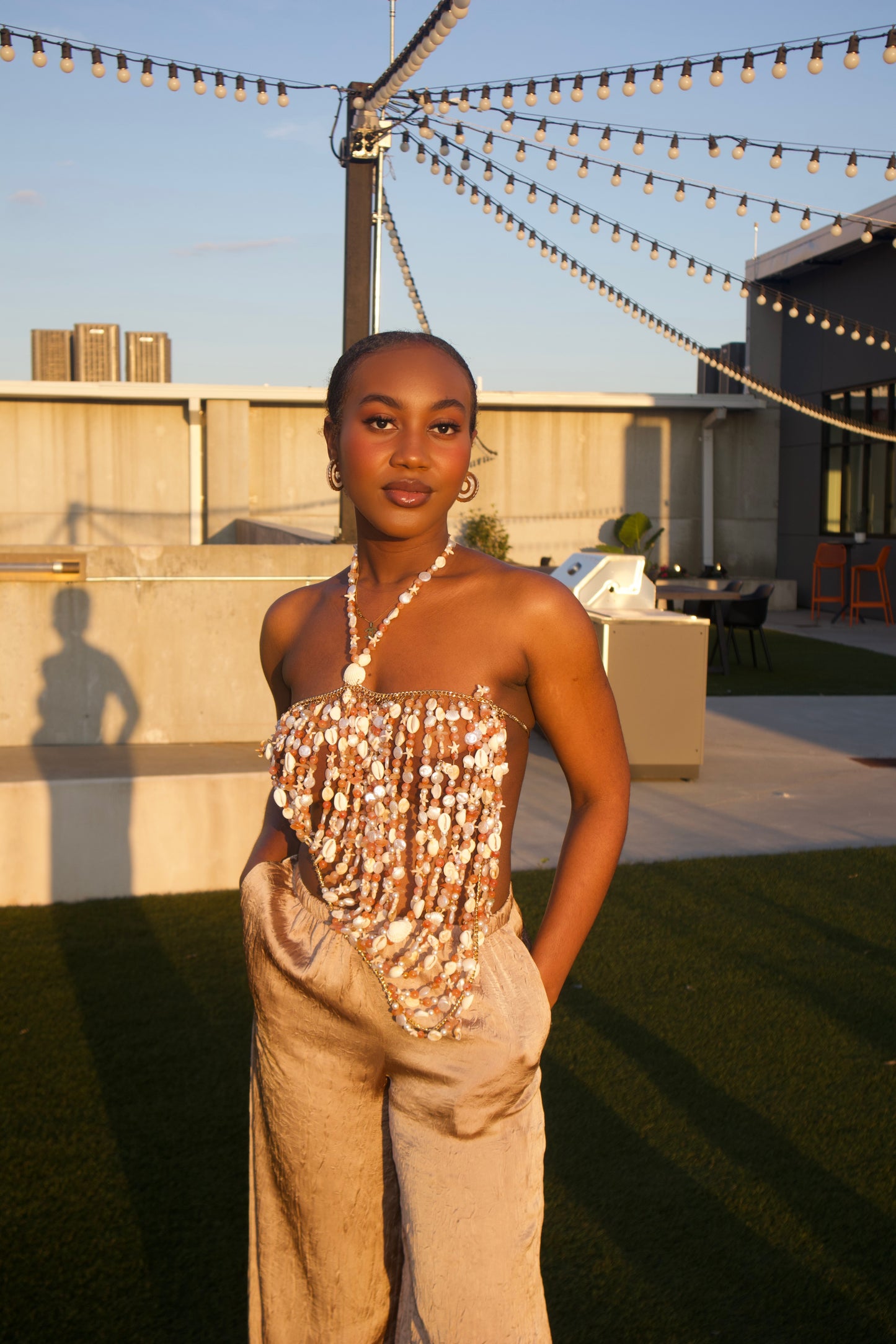 Seashell Symphony Halter Top