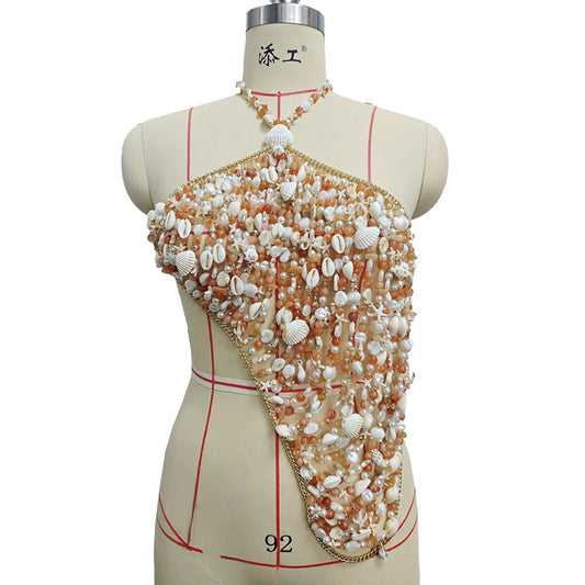 Seashell Symphony Halter Top
