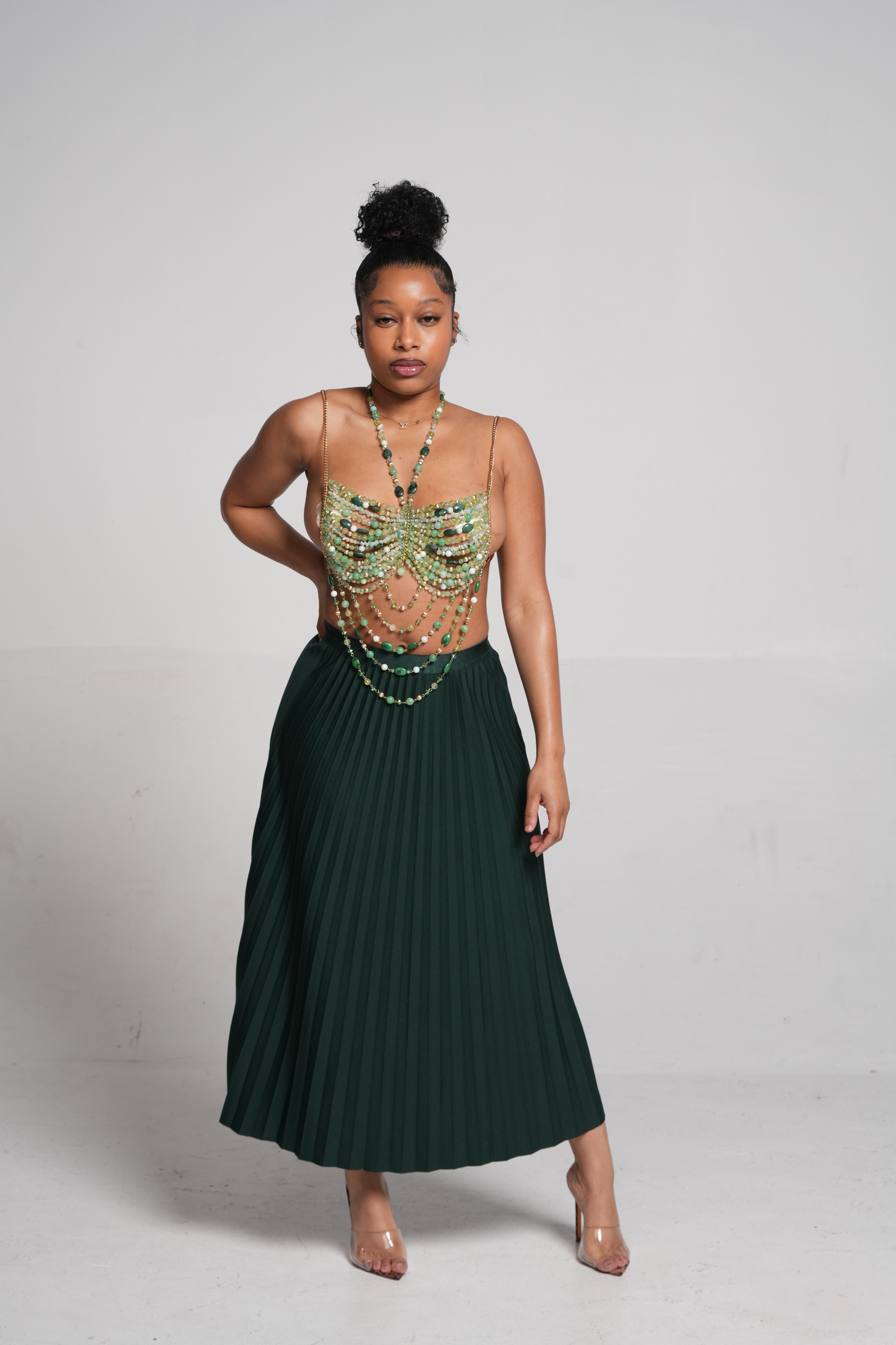 Jade Dynasty Beaded Top