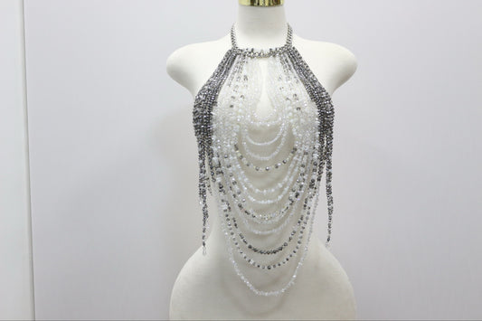 Lumina Crystal Halter Top