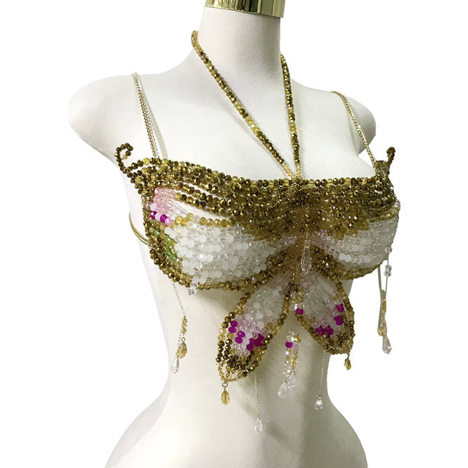 Butterfly kiss beaded top