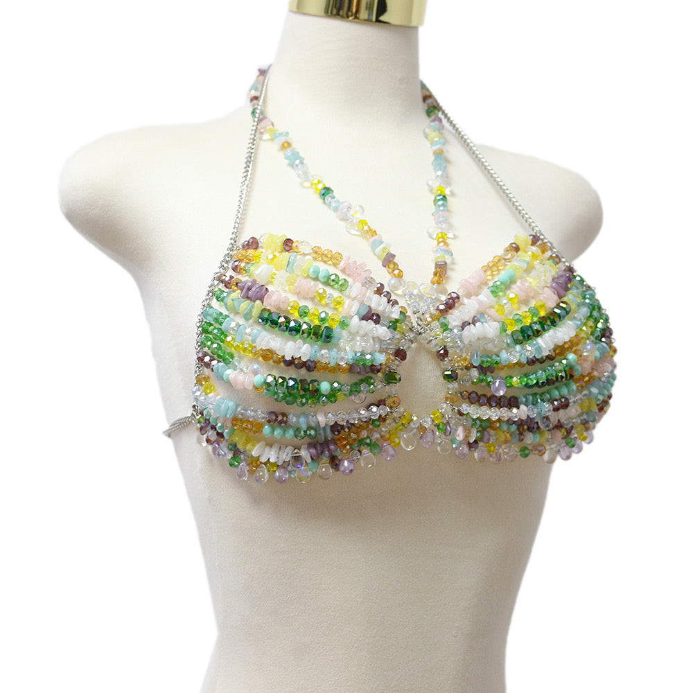 Riviera Beaded Halter Top