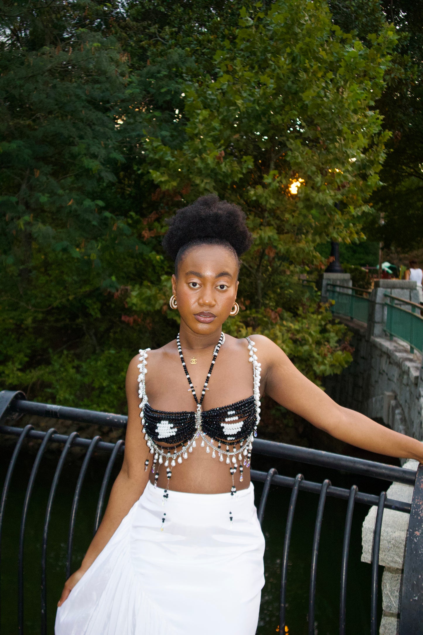 Midnight Diamonds Beaded Top