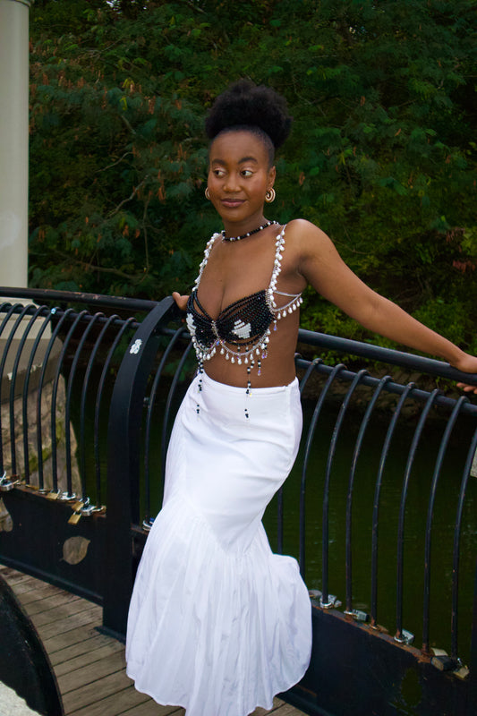 Midnight Diamonds Beaded Top